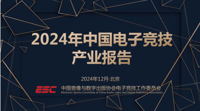 2024中国电子竞技产业报告发布：稳定多元持续向好九游娱乐入口(图1)